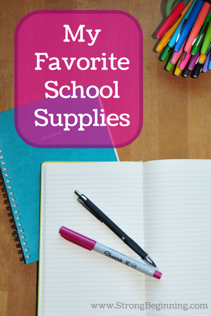 My Favorite School Supplies - Strong Beginning